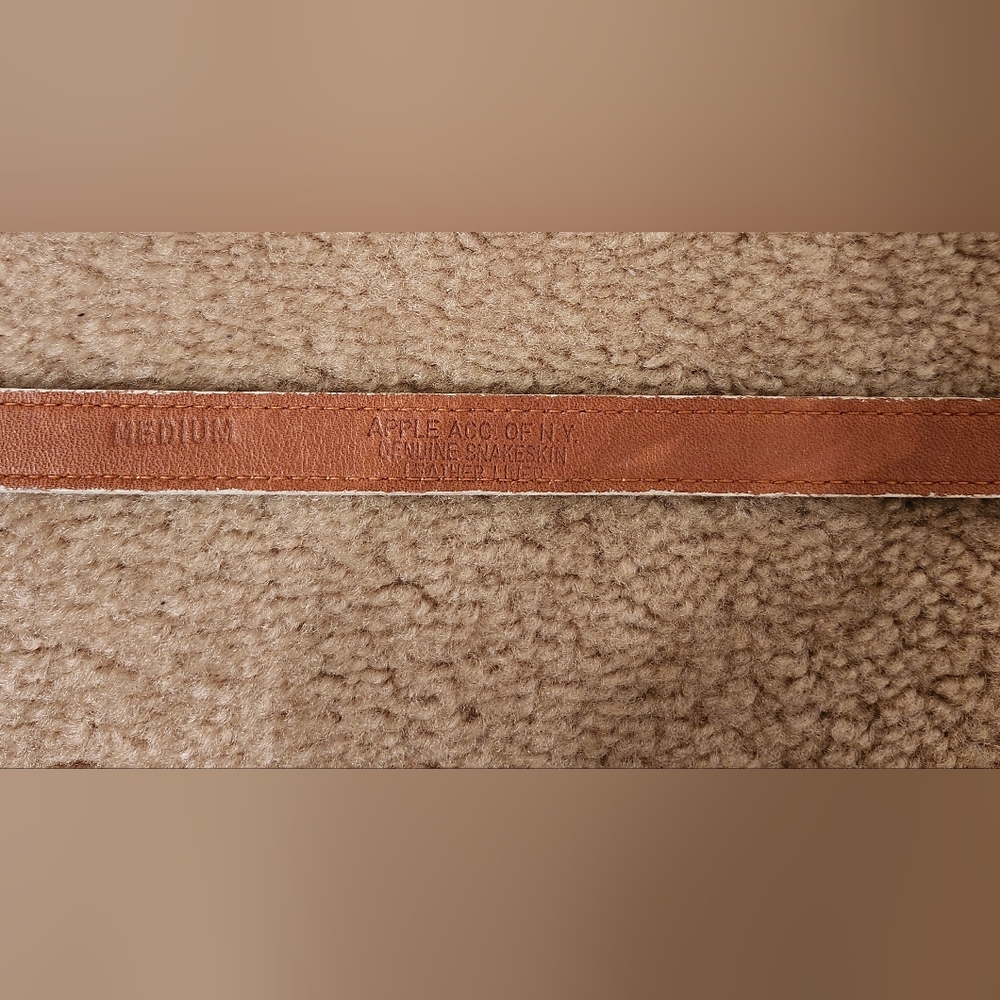Apple ACC of NY Snakeskin Belt - Picture 5 of 5